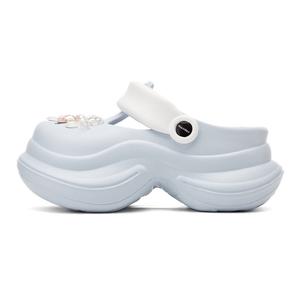 Mulinsen Клоги женские бело-голубые, цвет White Blue