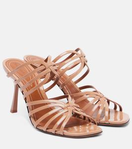 Мюли Aura 85 из лакированной кожи Zimmermann, Peach