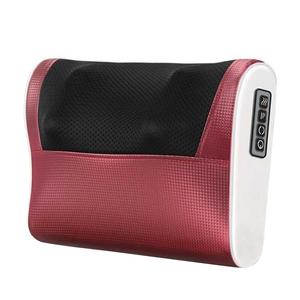 Массажная подушка для шеи массажер для шеи плеч поясницы спины домашний полностью автоматический массажный прибор GL-1-HO AUX, Burgundy