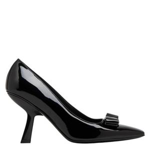 Туфли-лодочки Ferragamo Vara Bow из лакированной кожи Salvatore Ferragamo, черный