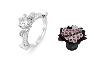 Нишевое дизайнерское кольцо для женщин VIVIWELL, розовый