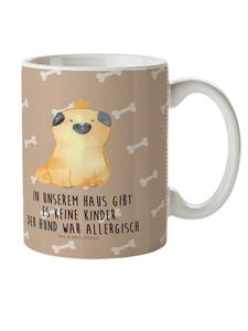 Детская кружка с короной мопса и надписью Собачье счастье. Mr. & Mrs. Panda