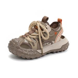 Легкие детские сандалии с амортизаторами и низким верхом SHIBU, хаки