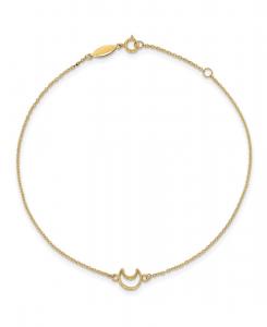 Браслет Полированная луна из желтого золота 14 карат Macy's, Gold