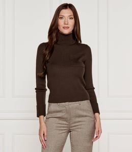 Свитер из шерсти Marella SPORT Slim Fit, коричневый