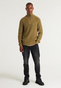 Джемпер OLIVER HALF ZIP CHASIN', темно-зеленый