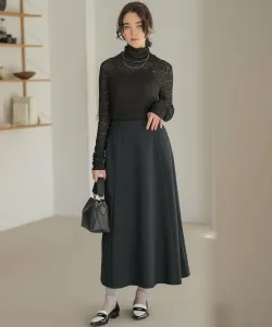 Юбка с перекрестным расклешением Suite L, цвет Navy [075]