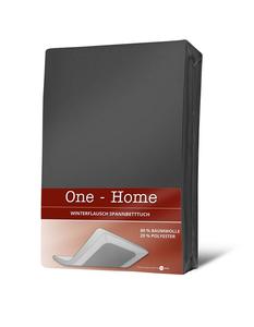 Простыня 140-160х200 см зимняя антрацит приятная теплая простыня хлопок One-Home