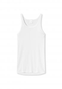 Классическая майка в тонкую рубчику SCHIESSER, белый