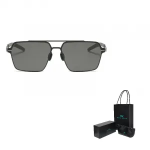 Welly Merck Солнцезащитные очки мужские, MJ50016-Black Frame with Gray Lens