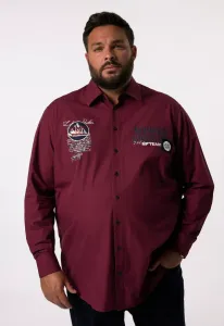 Langarm kentkragen рубашка комфортного кроя Men Plus, Dark Ruby