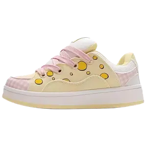 Alxnan Скользоустойчивые женские лоу-топы для скейтбординга Bubbles Powder, цвет Bubbles Powder