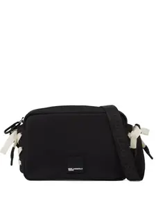 Сумка через плечо со шнуровкой Karl Lagerfeld Jeans, черный
