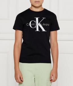 Футболка детская Calvin Klein Jeans с логотипом, черный