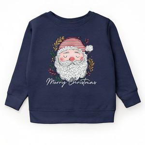 Молодежный свитшот с новогодним принтом Santa Stripes The Juniper Shop, Navy