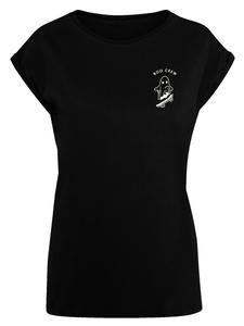 Футболка с удлиненными плечами Boo Crew Halloween черного цвета F4NT4STIC