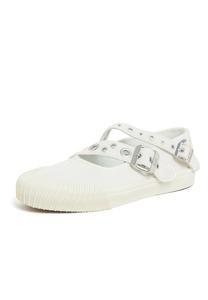 Балетки с ремешком VANS, White