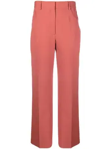 Прямые брюки с завышенной талией Victoria Beckham, розовый