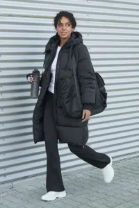 Зимнее пальто с утеплителем каника Kaffe, Black Deep