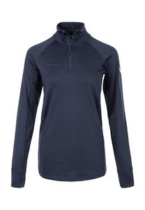 Функциональная рубашка с длинными рукавами цветочным узором застежкой-молнией и воротником-стойкой Whistler, синий