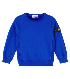 Толстовка из хлопкового джерси Compass Stone Island Junior, Bright Blue