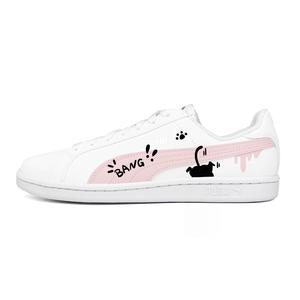 PUMA Smash Steam Rose, Cats Gather устойчивые к истиранию низкие кеды для скейтбординга unisex белый розовый