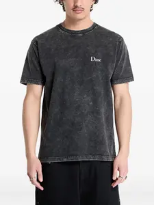 Футболка с вышитым логотипом dime, черный
