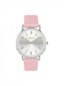 s.Oliver Кварцевые часы 2038366 серебристого цвета