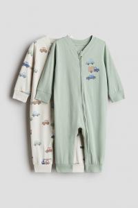 2 упаковки хлопковых пижам H&M, мультиколор