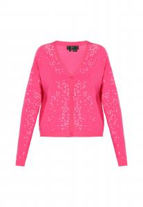 Faina Вязаный кардиган в цвете magenta