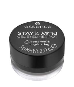 Подводка для глаз essence STAY & PLAY Gel Eyeliner Pot, Nr. 01 - Black, 5g