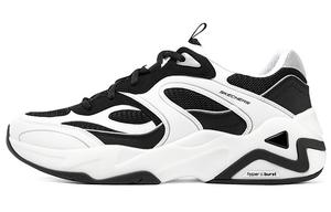 Кроссовки мужские D"LITES HYPER BURST Chunky с низким верхом черного/белого цвета Skechers