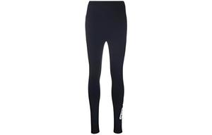 Леггинсы с высокой талией и принтом логотипа Stella McCartney, синий