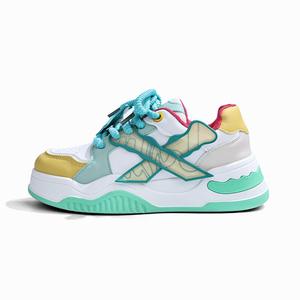 RENBEN Скользоустойчивые износостойкие легкие женские скейтерские кеды лоу-топ зеленые, цвет Green