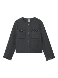 Куртка с плетеной отделкой b+ab, серый