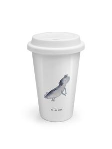 Mr. & Mrs. Panda Термокружка «Аксолотль плавает без слогана» белого цвета