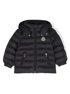Пуховик со съемным капюшоном Moncler Enfant, синий
