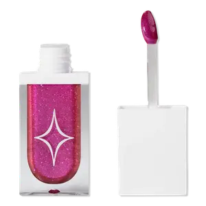 Блеск для губ Magic Drip с блестками HALF MAGIC, No Fux Fuchsia (fuchsia with pink reflects)