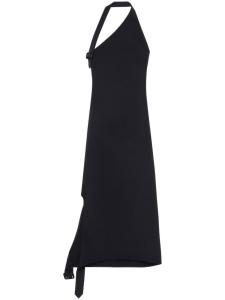 Courrèges платье асимметричного кроя, черный