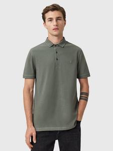 Reform Slim Fit хлопковая поло AllSaints, Medium Green