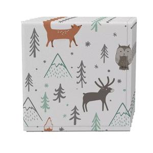 Набор салфеток из 4 шт., 100 % хлопок, 20x20 дюймов, Зимний лес