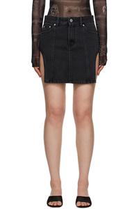 Черная юбка с вырезом Heron Preston