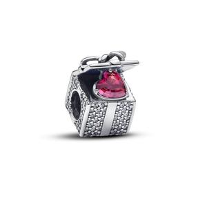 Шарм Sparkling Gift Box Pandora, стерлинговое серебро