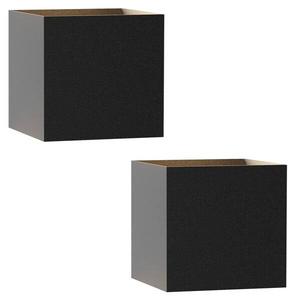 Светодиодный настенный светильник Nettlife Herz (2 шт), черный