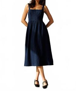 Джинсовое платье для девочки в голубом цвете STORIA