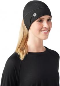 Женская флисовая шапка-бини Smartwool Active Ponytail, Black
