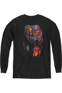 Футболка с длинным рукавом Batman & Robin #1 для детей Gildan, черный