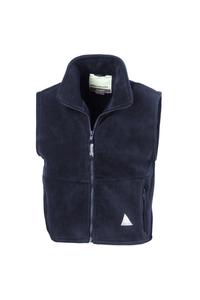 Флисовый утепленный жилет Anti-Pill Polar-Therm Result, темно-синий