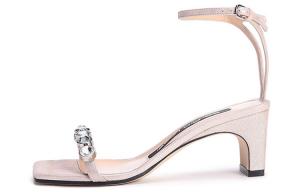 SERGIO ROSSI Женские сандалии на одной застежке розового цвета