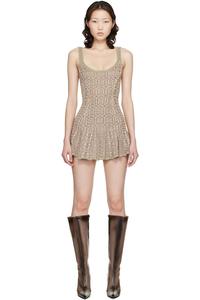 Knwls Бежевое и ванильное платье